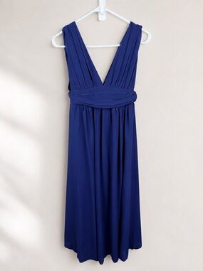 Lulu's Navy Blue Heavenly Hues Maxi Dress Size XS Bridesmaid 43449